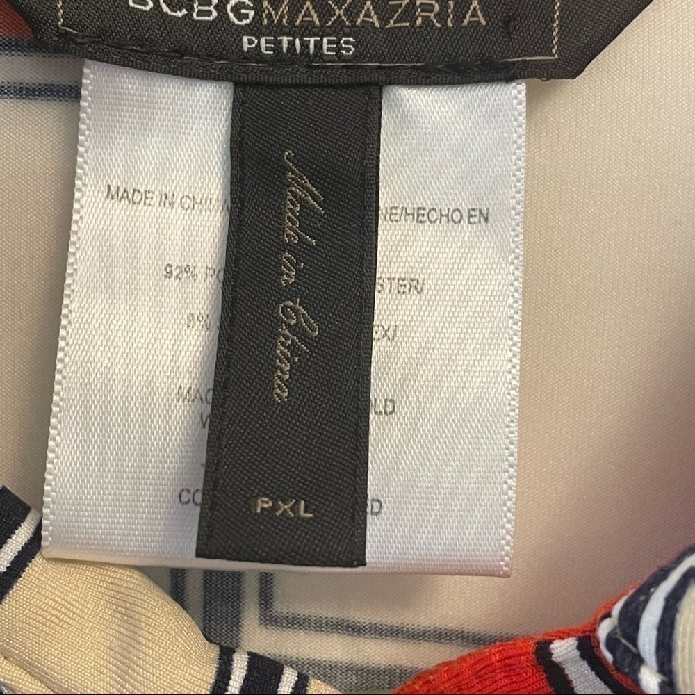 BCBGMaxazria Button Down Retro Style Top. Size PXL - Picture 4 of 5